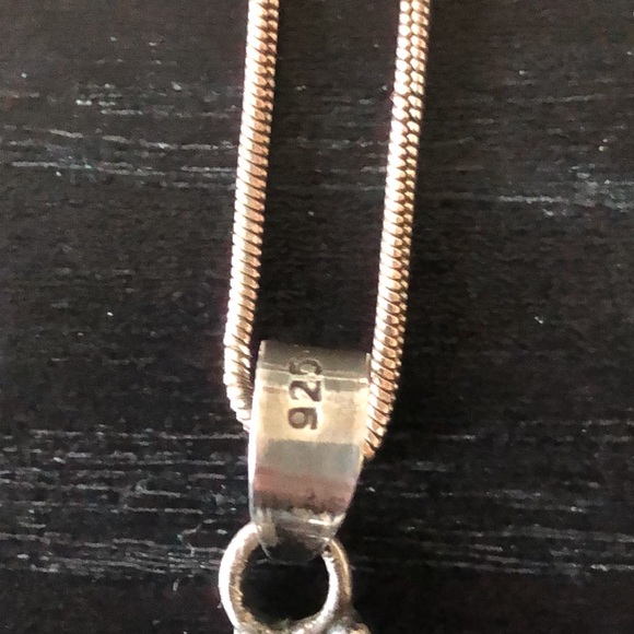 Silver and moonstone pendant. - Picture 2 of 7